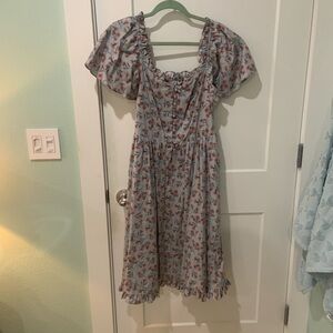 Floral Puff Sleeve Dress